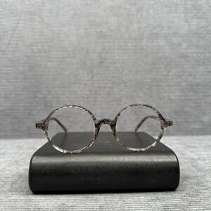 Firmoo Grey Marble Round Y2K Eyeglass Frames DBSN62204 48-21-138 C08 Full Rim